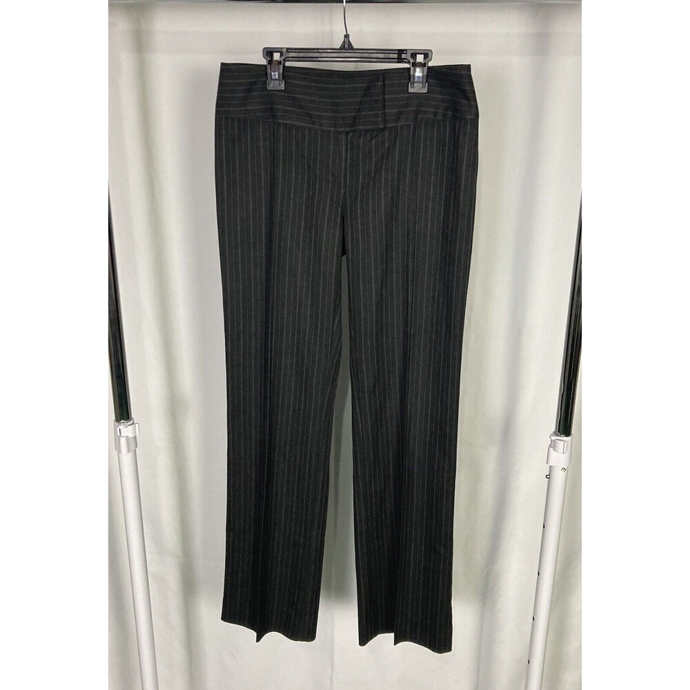CAbi Black Pinstripe Dress Pants